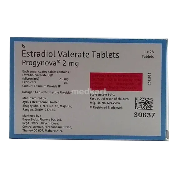 progynova 2mg tablet 28's